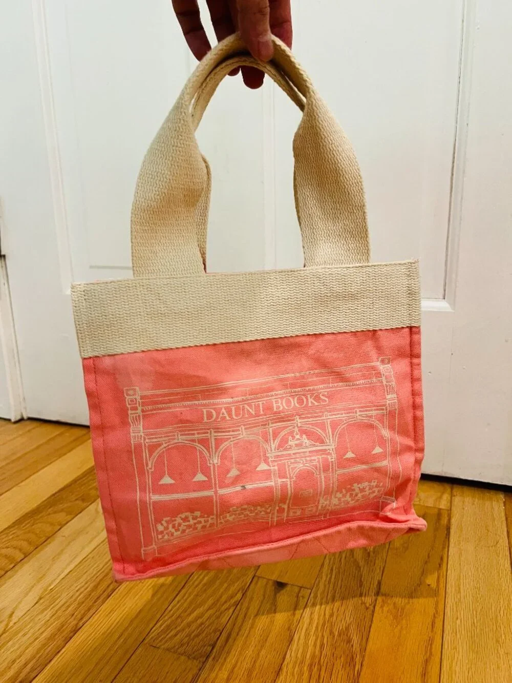 Daunt books London canvas tote bag PINK VERY RARE